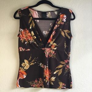 Brown fairy babydoll style top fairycore wench sleeveless milkmaid